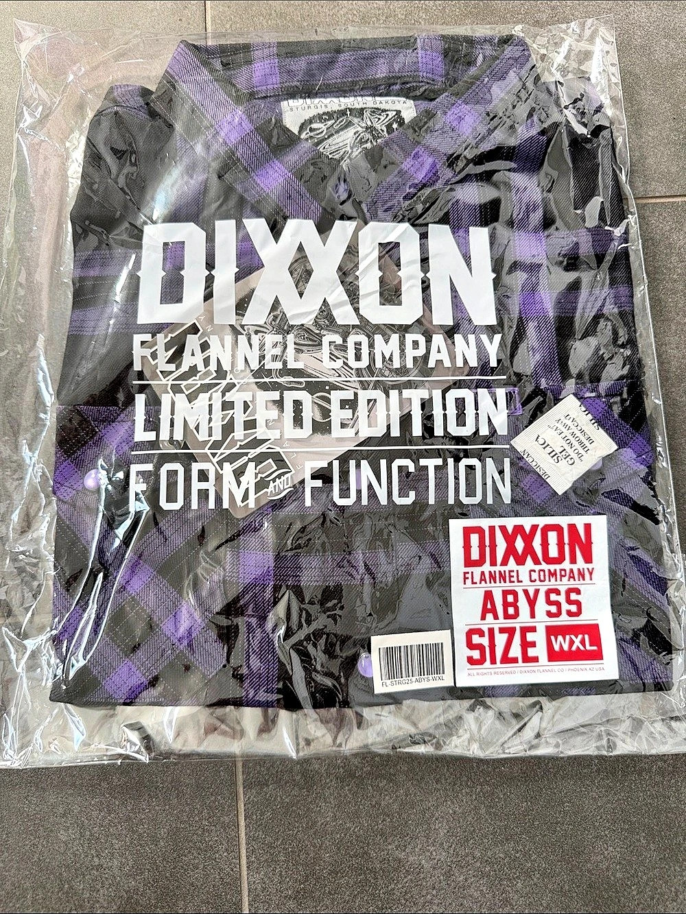 Dixxon Limited Edition Flannel Company Abyss Plaid Flannel Purple & Black Size